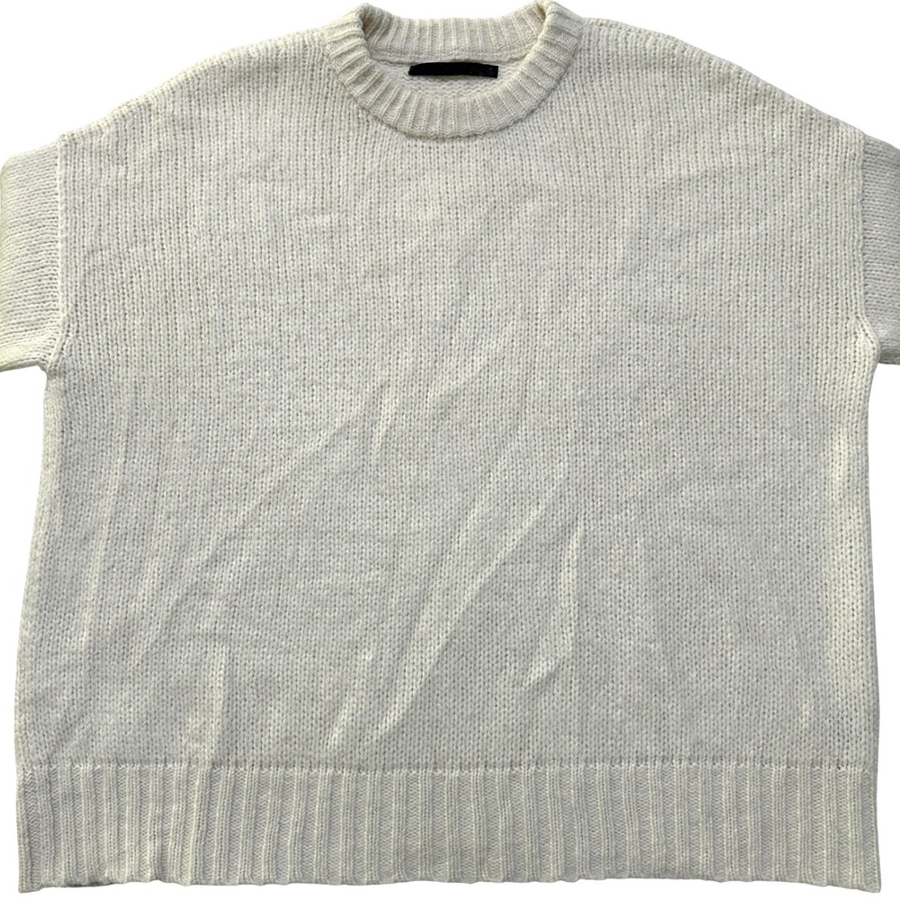 Jenni Kayne Alpaca Cocoon Crewneck Sweater M Oversized Minimalist Quiet Luxury